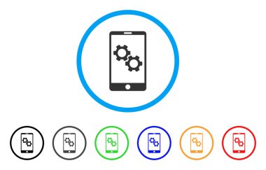 Smartphone vites Seçenekleri simgesini yuvarlak