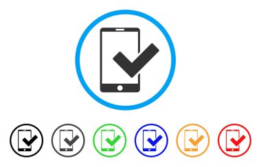 Geçerli Smartphone yuvarlak simge