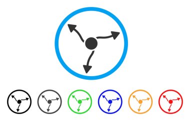 Eğri ok simgesi yuvarlak