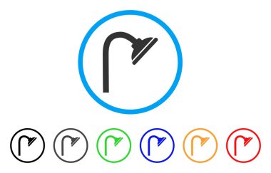 Duş başlığı simgesi yuvarlak