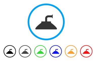 Duş başlığı simgesi yuvarlak