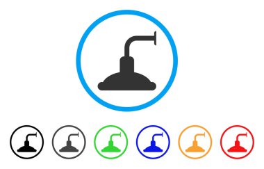 Duş başlığı simgesi yuvarlak