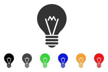 İpucu ampul vektör simgesi