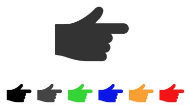 Dizin el vektör simgesi