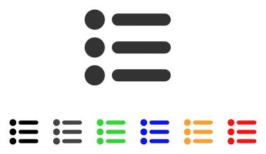 Öğeleri vektör simgesi