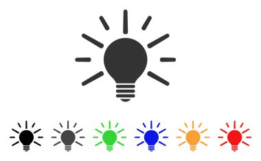 ampul vektör simgesi