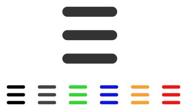 Menü öğeleri vektör simgesi