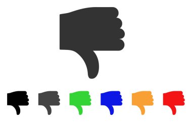 başparmak aşağı vektör simgesi