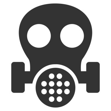 Gaz maskesi düz simgesi