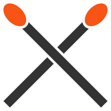 Maçlar düz simgesi