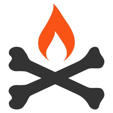 Ölümlü ateşleme düz simgesi