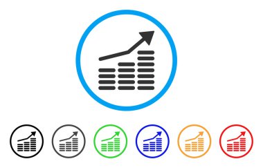 Paralar yuvarlak simge diyagram