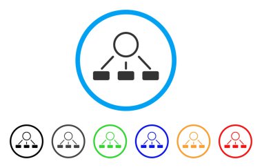 Hiyerarşi yuvarlak simge