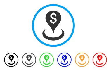 Para konum yuvarlak simge