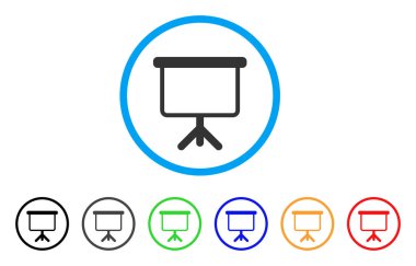 Projeksiyon kurulu yuvarlak simge