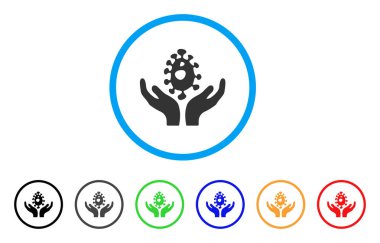 Biyoteknoloji yuvarlak simge