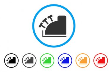 Yazar kasa yuvarlak simge