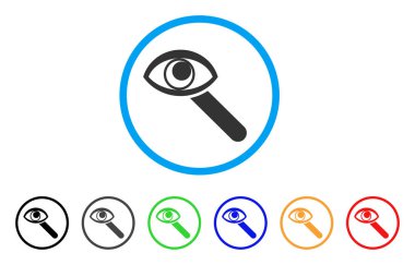 Göz keşfetmek yuvarlak simge