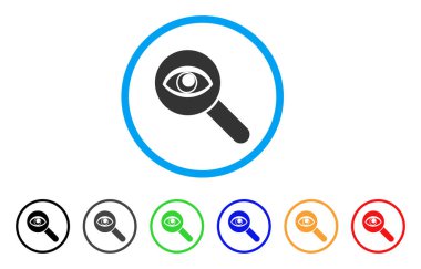 Göz keşfetmek yuvarlak simge