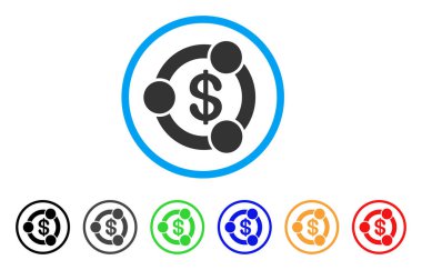 Mali işbirliği yuvarlak simge