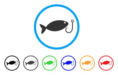 Olta kancası simgesi yuvarlak