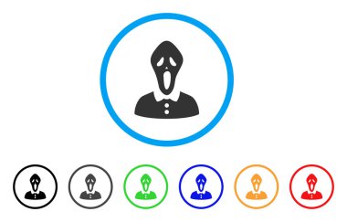 Korku yuvarlak simge