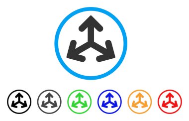 Yön türevleri yuvarlak simge