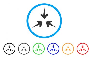 Etkisi okları simge yuvarlak