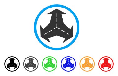 Kavşak yön yuvarlak simge