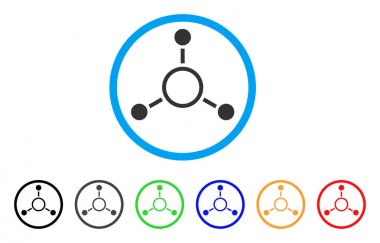 Radyal yapısı yuvarlak simge