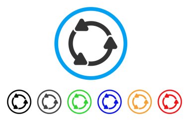 Döndürme Ccw yuvarlak simge