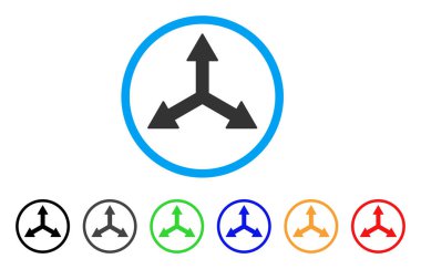 Çift ok simgesini yuvarlak