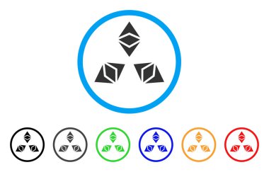 Çift Kişilik Klasik Ethereum yuvarlak simge