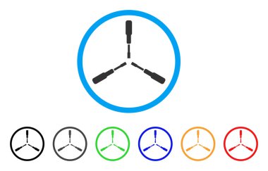 Çift Kişilik Standart tornavida yuvarlak simge