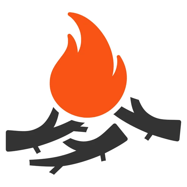 Bastard Campfire Apartamento Icono — Archivo Imágenes Vectoriales