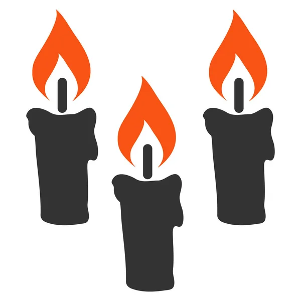 Velas apartamento Icono — Vector de stock