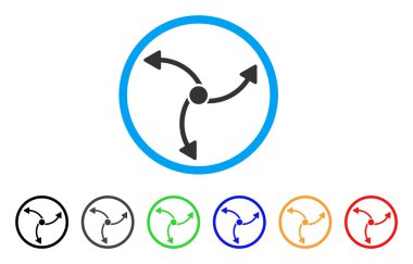 Girdap yön yuvarlak simge