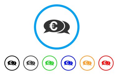 Avrupa sohbet yuvarlak simgesi