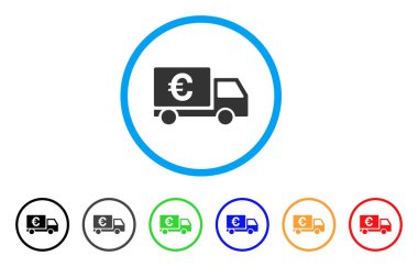 Euro sevk irsaliyesi yuvarlak simge