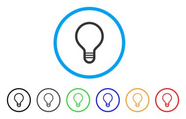 Lamba ampul yuvarlak simge