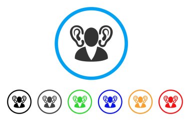 Dinleyici yuvarlak simge