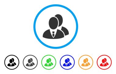 Yöneticileri simgesi yuvarlak