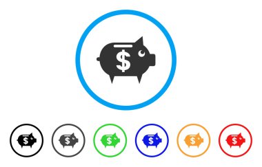 Kumbara yuvarlak simge