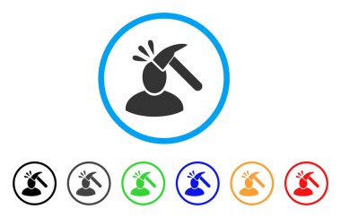 Kullanıcı şok yuvarlak simge