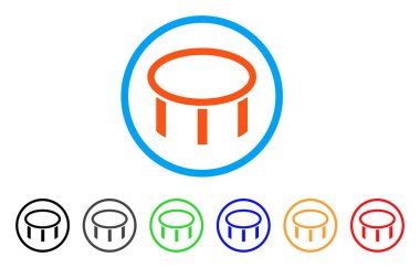 Brülör memesi yuvarlak simge