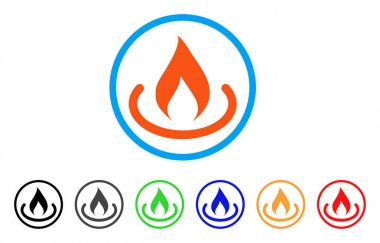 Yangın yuvarlak simgesi yerleştir