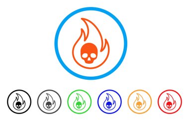 Cehennem ateşi simgesi yuvarlak