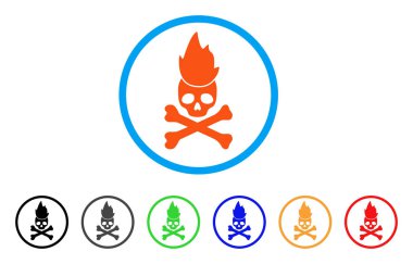 Cehennem ateşi simgesi yuvarlak