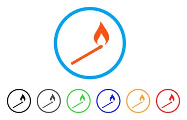 Maç ateşleme yuvarlak simge