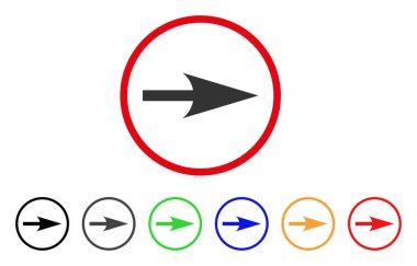 Ok eksen yuvarlak simge X